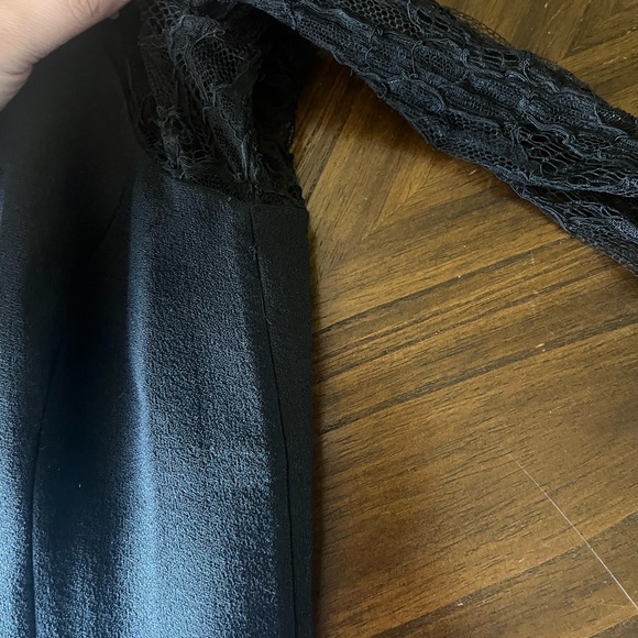 Jason Wu Designer Long Sleeve Black Lace Sheath Cocktail Dress Women’s Medium - Picture 10 of 10